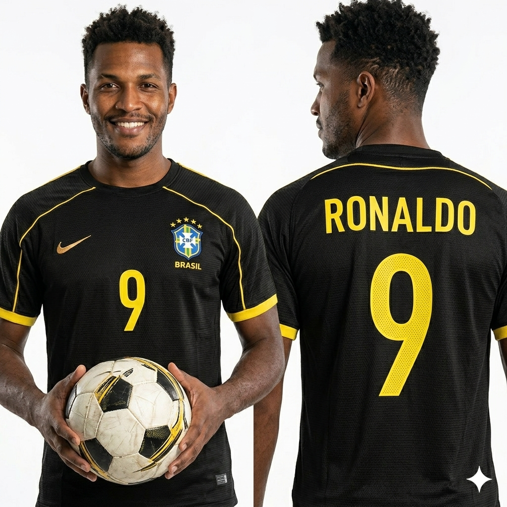 Brazil away jersey 2002 - Ronaldo 9